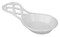 Home Basics Lattice Collection Cast Iron Spoon Rest, White